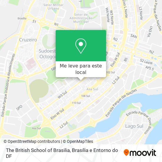 The British School of Brasilia mapa