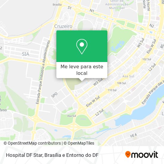 Hospital DF Star mapa