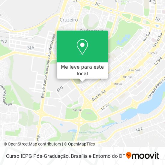 Curso IEPG Pós-Graduação mapa
