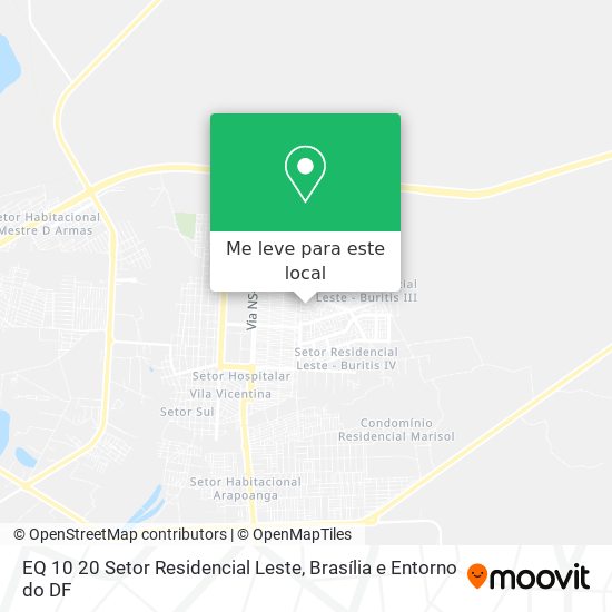 EQ 10 20   Setor Residencial Leste mapa