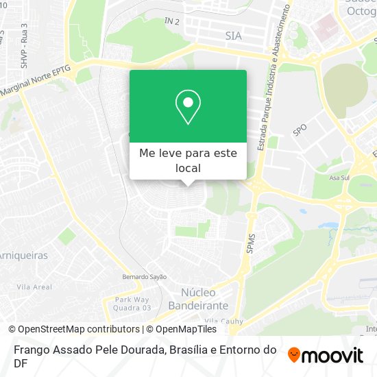 Frango Assado Pele Dourada mapa