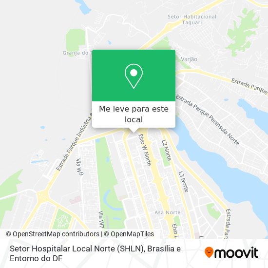 Setor Hospitalar Local Norte (SHLN) mapa