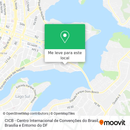 CICB - Centro Internacional de Convenções do Brasil mapa