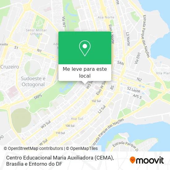 Centro Educacional Maria Auxiliadora (CEMA) mapa