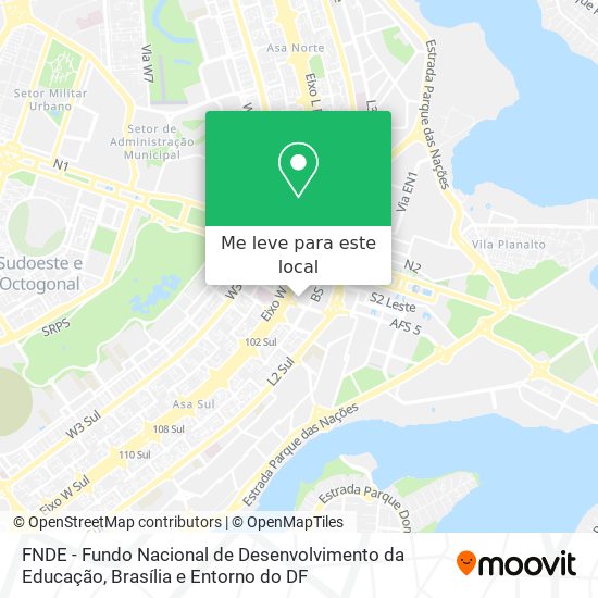 FNDE - Fundo Nacional de Desenvolvimento da Educação mapa