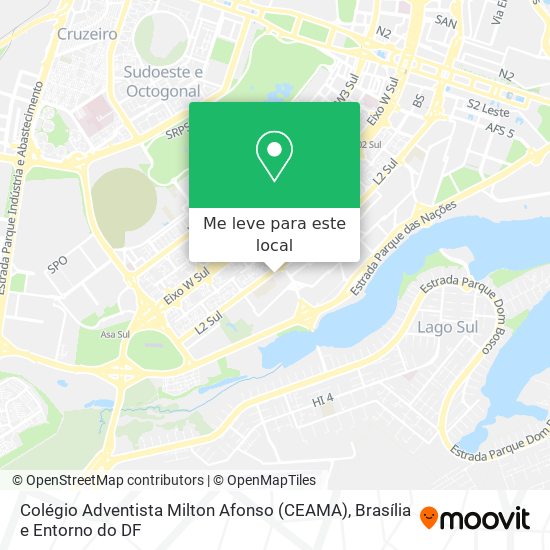 Colégio Adventista Milton Afonso (CEAMA) mapa