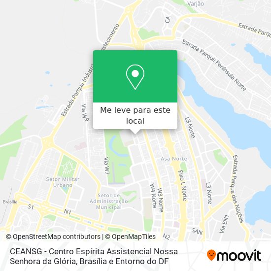 CEANSG - Centro Espírita Assistencial Nossa Senhora da Glória mapa