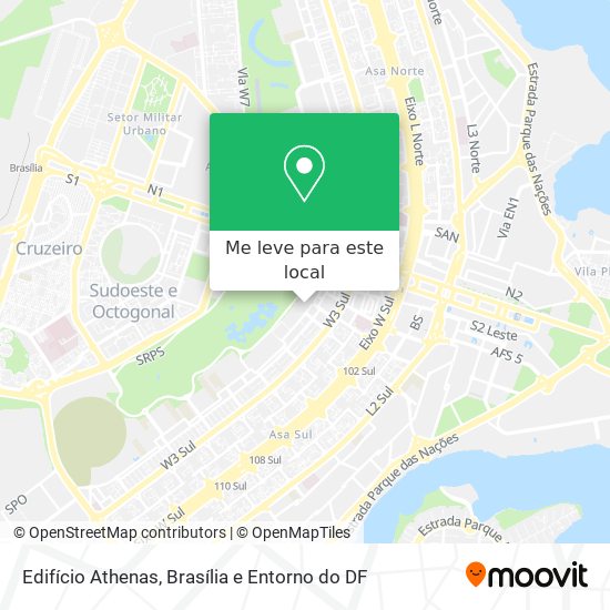 Edifício Athenas mapa