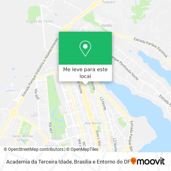 Academia da Terceira Idade mapa