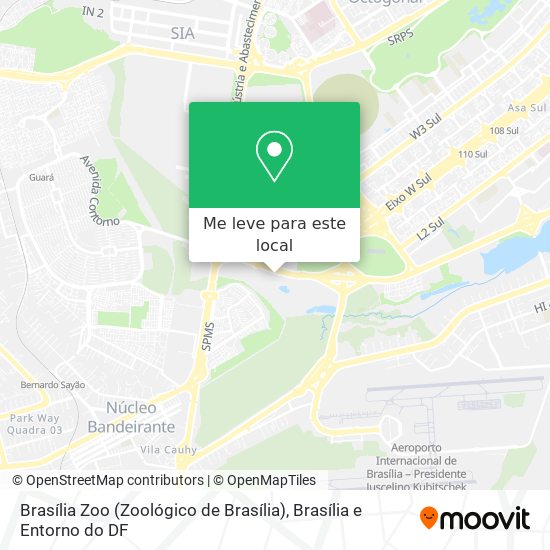 Brasília Zoo (Zoológico de Brasília) mapa