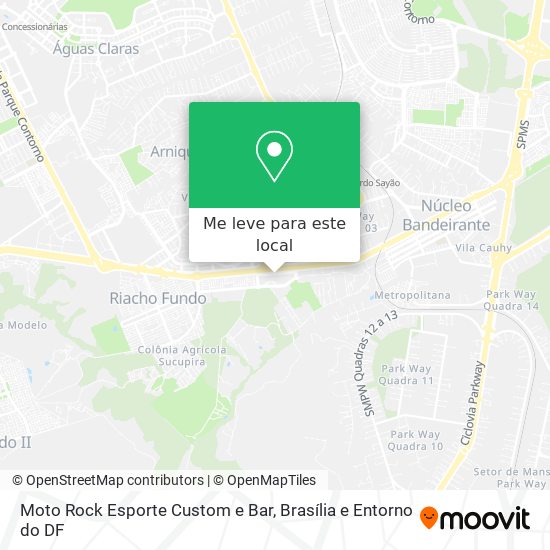 Moto Rock Esporte Custom e Bar mapa