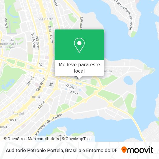 Auditório Petrônio Portela mapa