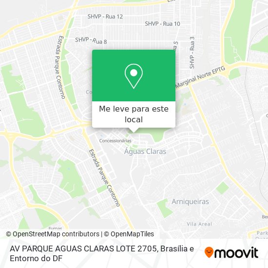 AV PARQUE AGUAS CLARAS LOTE 2705 mapa