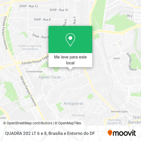 QUADRA 202 LT 6 e 8 mapa