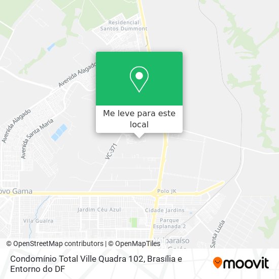 Condomínio Total Ville Quadra 102 mapa