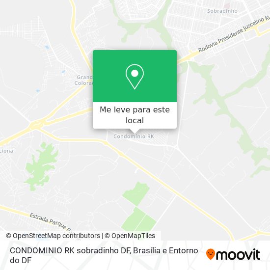 CONDOMINIO RK   sobradinho   DF mapa