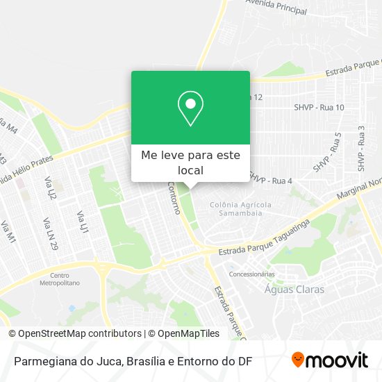 Parmegiana do Juca mapa