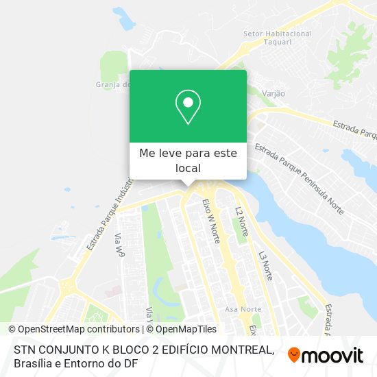 STN CONJUNTO K BLOCO 2 EDIFÍCIO MONTREAL mapa