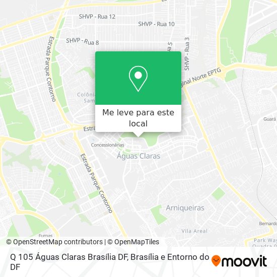 Q  105   Águas Claras  Brasília   DF mapa