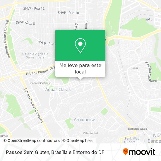 Passos Sem Gluten mapa