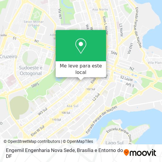 Engemil Engenharia Nova Sede mapa