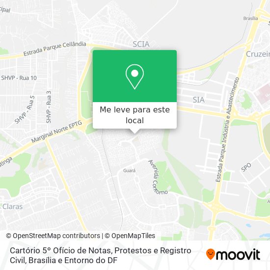 Cartório 5º Ofício de Notas, Protestos e Registro Civil mapa