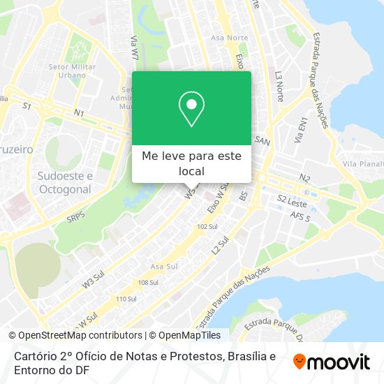 Cartório 2º Ofício de Notas e Protestos mapa