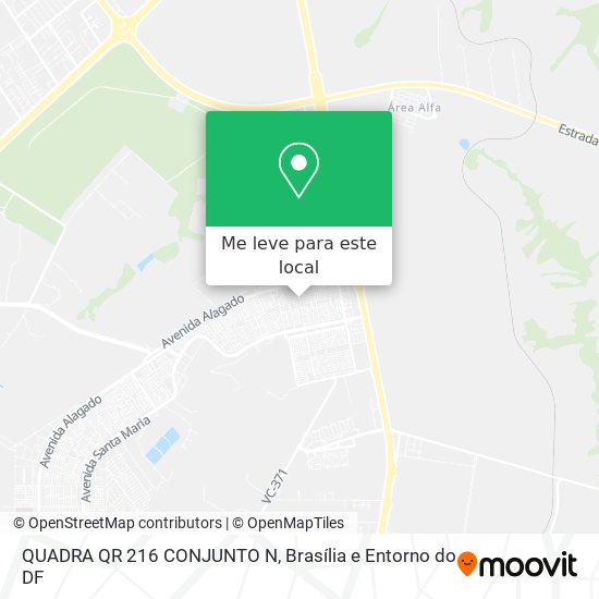 QUADRA QR 216 CONJUNTO N mapa