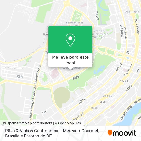 Pães & Vinhos Gastronomia - Mercado Gourmet mapa