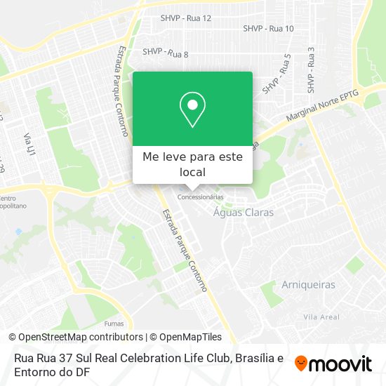 Rua Rua 37 Sul   Real Celebration Life Club mapa