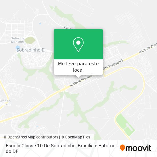Escola Classe 10 De Sobradinho mapa
