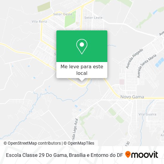 Escola Classe 29 Do Gama mapa