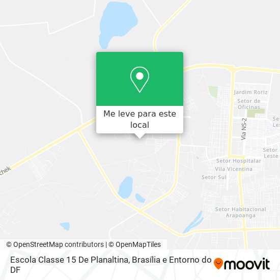 Escola Classe 15 De Planaltina mapa