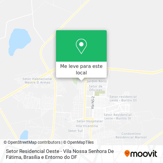 Setor Residencial Oeste - Vila Nossa Senhora De Fátima mapa