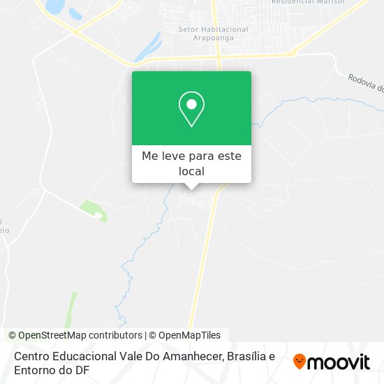 Centro Educacional Vale Do Amanhecer mapa