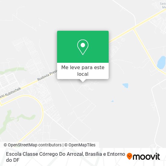 Escola Classe Córrego Do Arrozal mapa