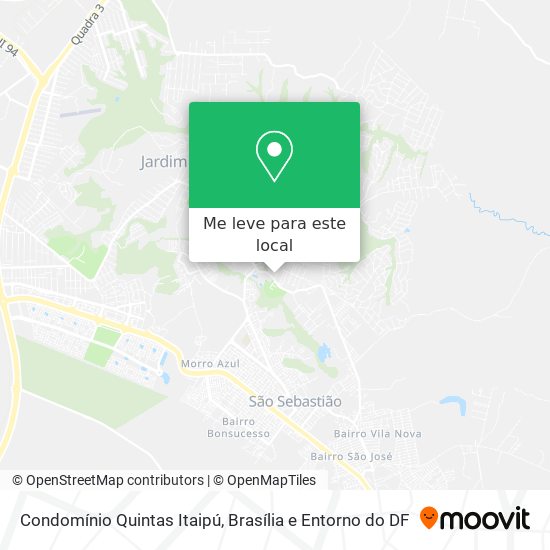 Condomínio Quintas Itaipú mapa
