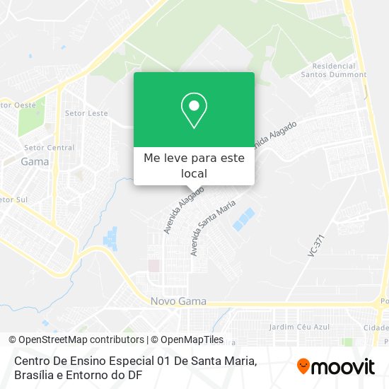 Centro De Ensino Especial 01 De Santa Maria mapa