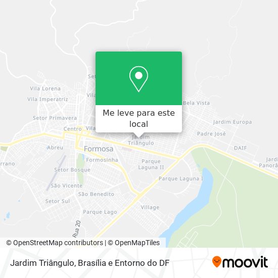 Jardim Triângulo mapa