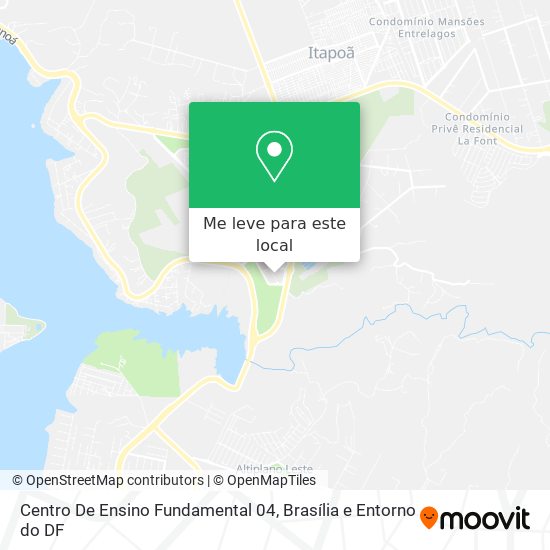 Centro De Ensino Fundamental 04 mapa