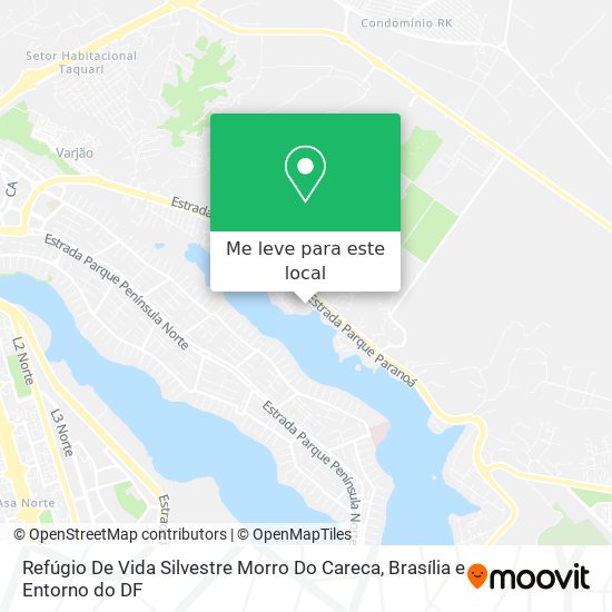 Refúgio De Vida Silvestre Morro Do Careca mapa