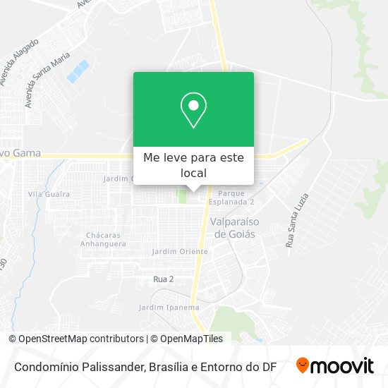 Condomínio Palissander mapa
