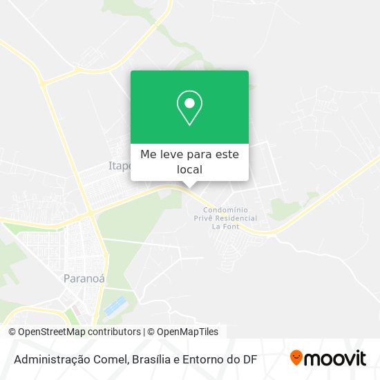 Administração Comel mapa