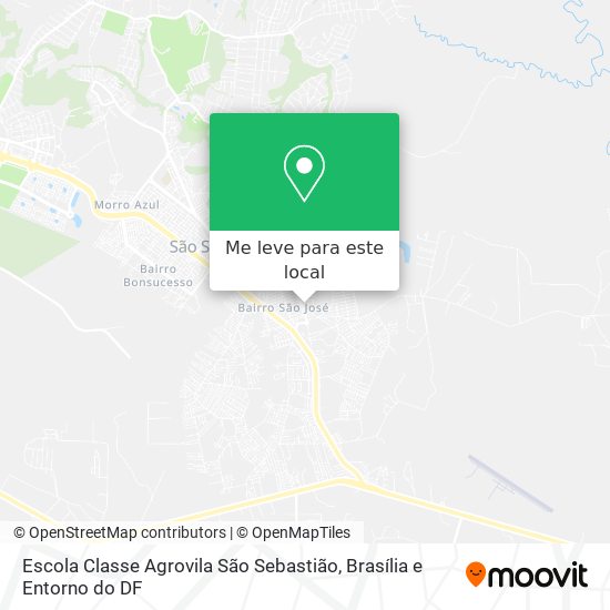 Escola Classe Agrovila São Sebastião mapa