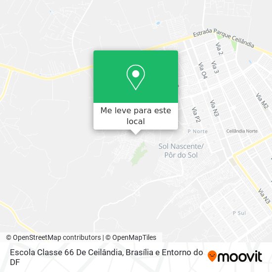 Escola Classe 66 De Ceilândia mapa