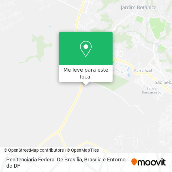 Penitenciária Federal De Brasília mapa