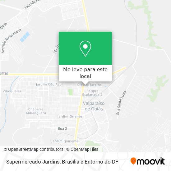 Supermercado Jardins mapa