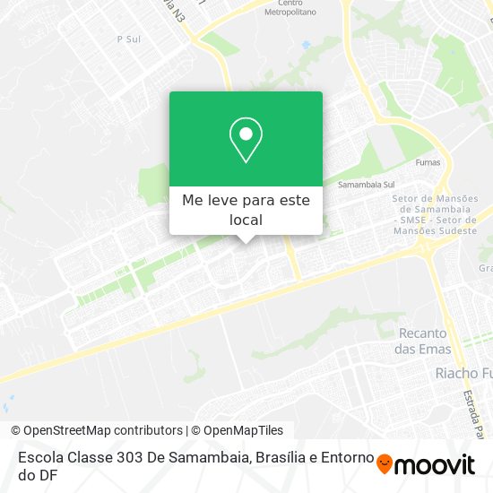 Escola Classe 303 De Samambaia mapa