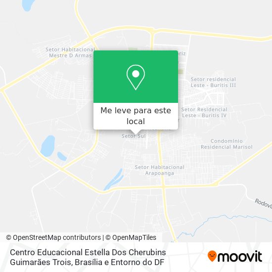 Centro Educacional Estella Dos Cherubins Guimarães Trois mapa