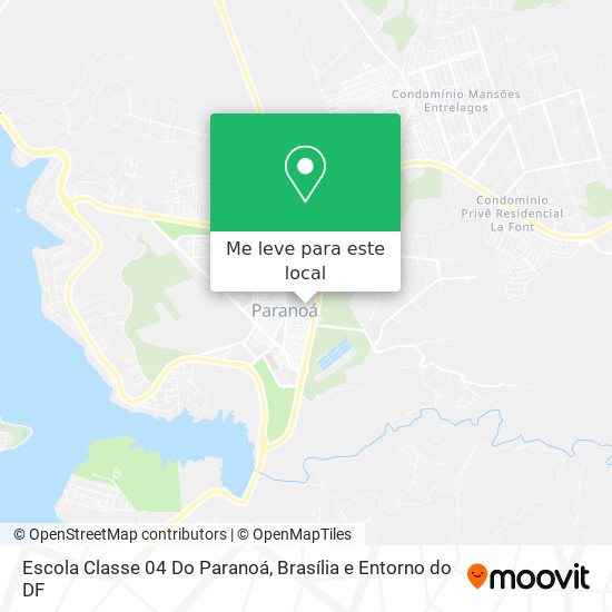 Escola Classe 04 Do Paranoá mapa